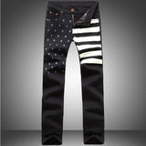 Men's Fashion Print Casual Jeans - TrendSettingFashions 