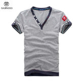 Men's 3 Button V-Neck Tee - TrendSettingFashions 
