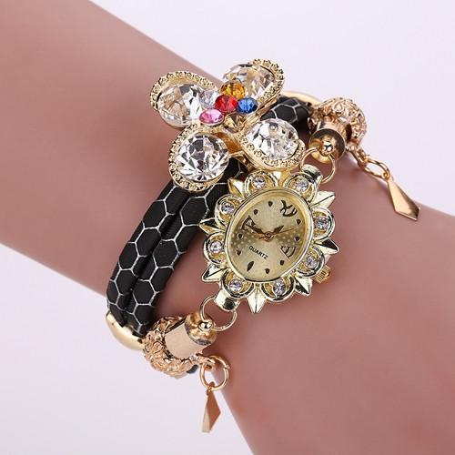 Women's Bracelet Flower Watch In 5 Colors - TrendSettingFashions 