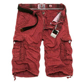 Men's Solid Cargo Mens Board Shorts - TrendSettingFashions 
