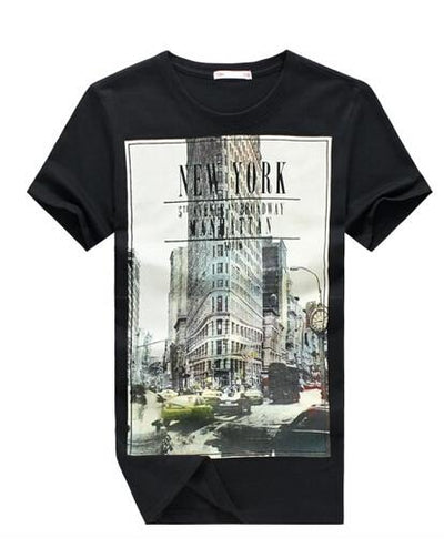 Men's New York Short Sleeve T-Shirt In A Few Styles! - TrendSettingFashions 