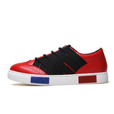 Men's Stripe Desiger Low Tops - TrendSettingFashions 