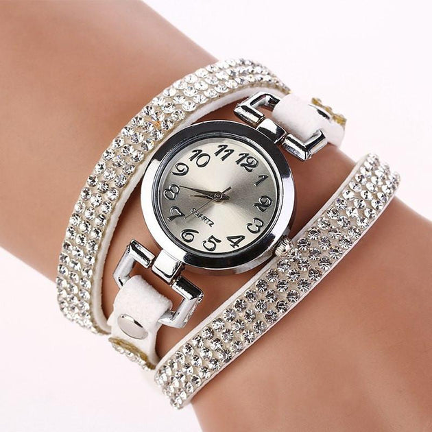 Women's Beautiful Rhinestone Bracelet Watch In 11 Colors! - TrendSettingFashions 