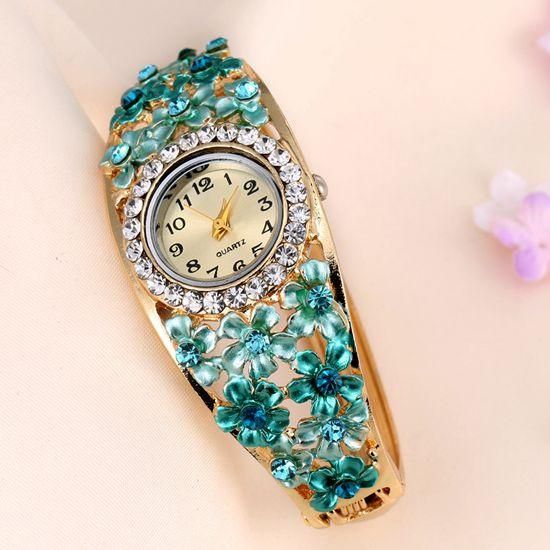 Women's Beautiful Glass Flower Inspired Watch In 5 Colors - TrendSettingFashions 