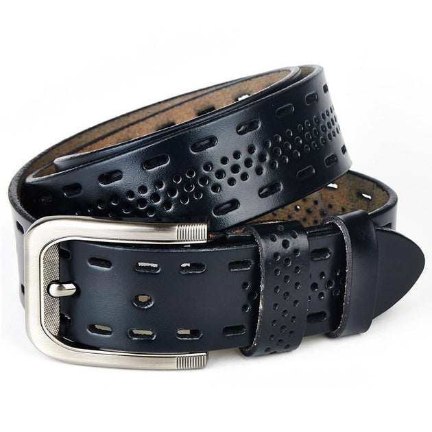 Men's Genuine Leather Designer Belt - TrendSettingFashions 