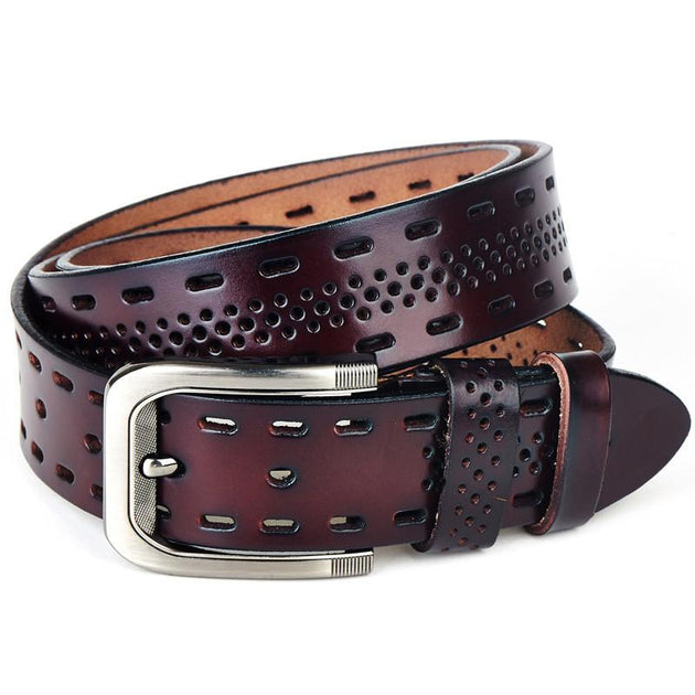 Men's Genuine Leather Designer Belt - TrendSettingFashions 