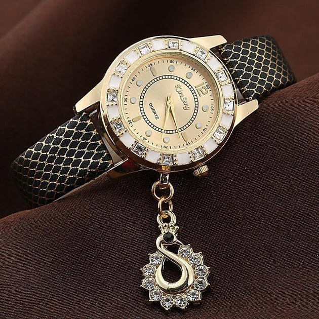 Women's Water Drop Accessory Watch With Fashion Design Band In 8 Colors! - TrendSettingFashions 