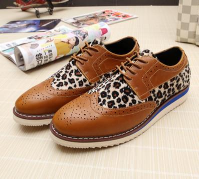 Men's Leopard Brogues - TrendSettingFashions 