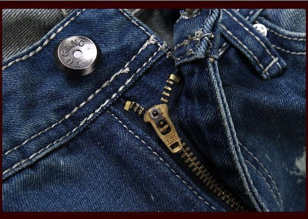 Men's Distressed Hole Jeans - TrendSettingFashions 