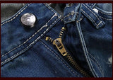Men's Distressed Hole Jeans - TrendSettingFashions 