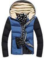 Men's Patchwork Thick Hooded Jacket In 4 Colors - TrendSettingFashions 