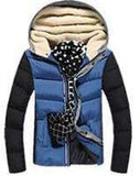 Men's Patchwork Thick Hooded Jacket In 4 Colors - TrendSettingFashions 