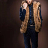 Men's Fashion Soft Faux Luxury Fur Coat - TrendSettingFashions 