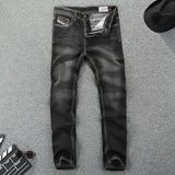 Men's Dark Colored Straight Jeans - TrendSettingFashions 