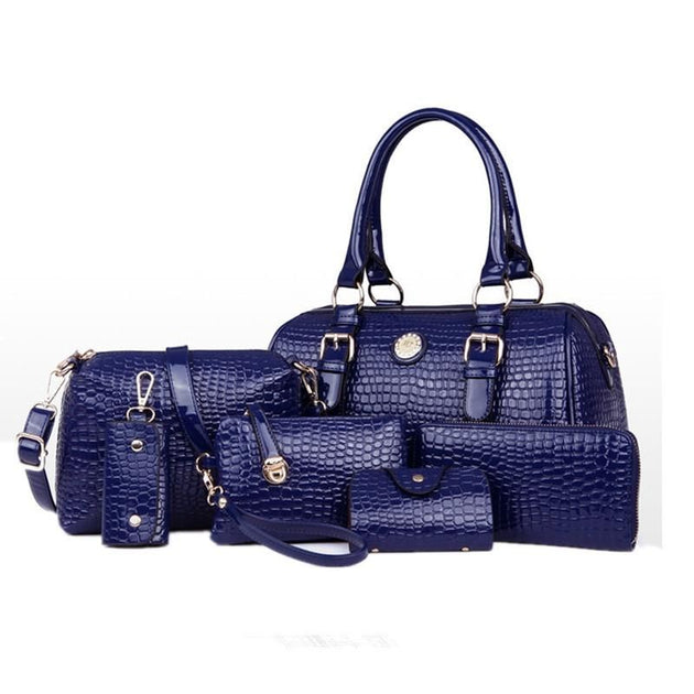 Women's 6 Bag Set, Huge VALUE With 5 Color Options - TrendSettingFashions 