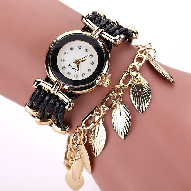 Women's Fashion Feather Style Watch In 7 Colors - TrendSettingFashions 