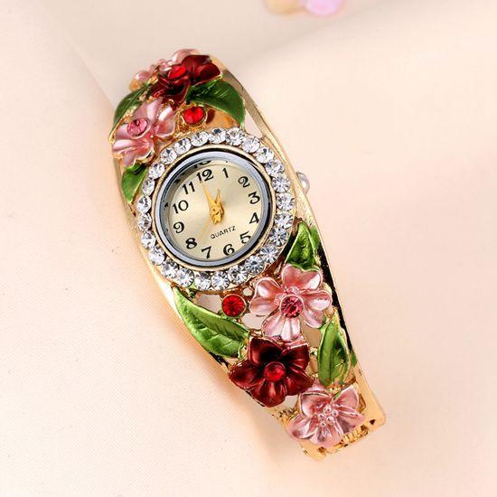 Women's Beautiful Glass Flower Watch In 6 Colors! - TrendSettingFashions 