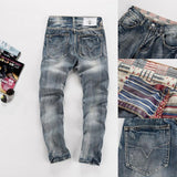 Men's Ripped Light Wash Jeans - TrendSettingFashions 