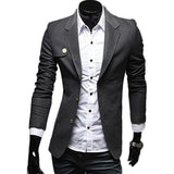 Men's Classic Single Breasted Blazer In 3 Colors - TrendSettingFashions 