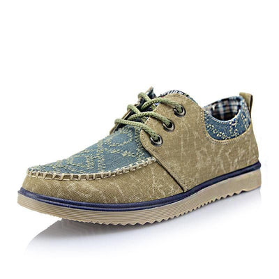 Men's Denim Canvas Lace Up - TrendSettingFashions 