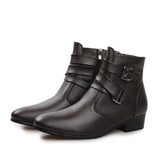 High Fashion Buckle High Top Dress Shoe - TrendSettingFashions 