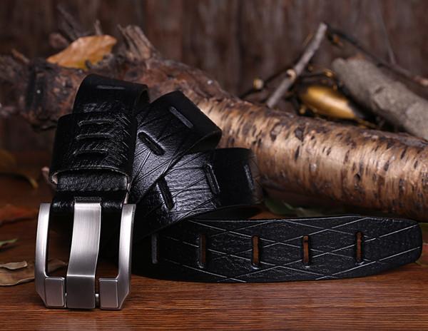 Designer Style Leather Belt - TrendSettingFashions 