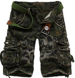 Men's Half Camouflage Military Style Shorts - TrendSettingFashions 