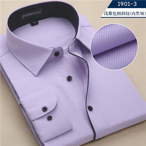 Men's Business Button Up, Colored Buttons - TrendSettingFashions 