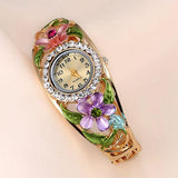 Women's Beautiful Flower Design Fashion Watch In 5 Colors - TrendSettingFashions 