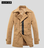 Men's Double Breasted Lapel Jacket In 6 Colors - TrendSettingFashions 