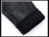 Men Black Colored Stonewashed Jeans - TrendSettingFashions 