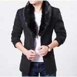 Men's Velvet Faux Fur Fashion Jacket In 4 Colors! - TrendSettingFashions 