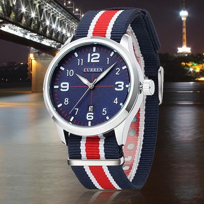 Men's Luxury Stripe Quartz Watch - TrendSettingFashions 