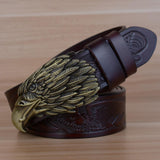 Men's Bald Eagle Leather Belt - TrendSettingFashions 