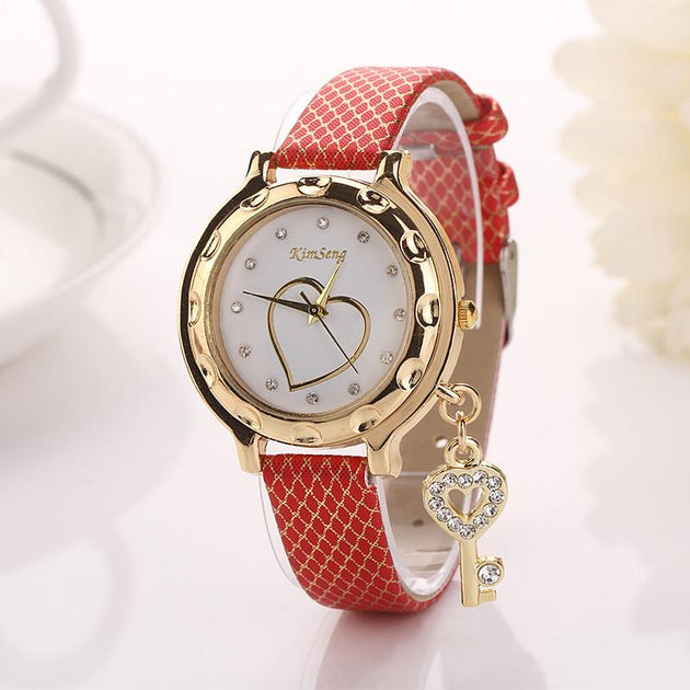 Women's Fashion Band Heart Themed Watch In 8 Colors! - TrendSettingFashions 