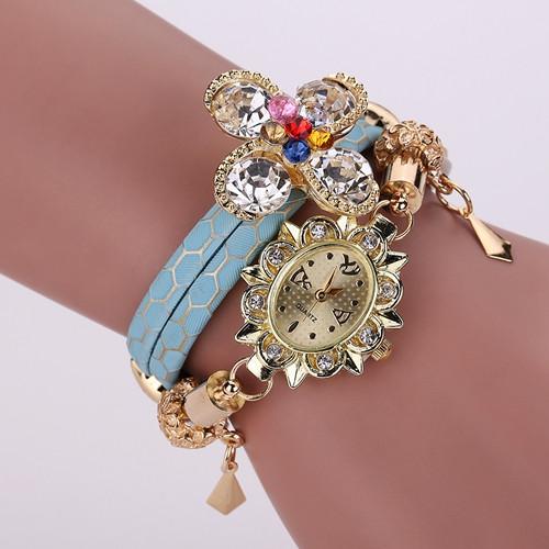 Women's Bracelet Flower Watch In 5 Colors - TrendSettingFashions 