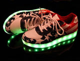 7 colored luminous shoes LED glow sneakers - TrendSettingFashions 