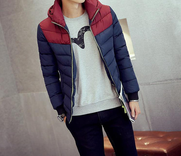 Men's Cotton-Padded Thick Hooded Jacket In 4 Colors - TrendSettingFashions