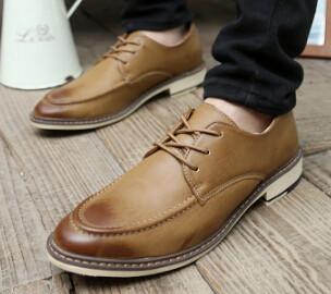 Men's Winter Padded Dress Shoes 4 Color Options - TrendSettingFashions 