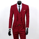 Men's One Button Formal Dress Suit - TrendSettingFashions 