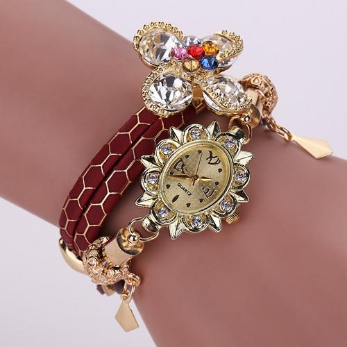 Women's Bracelet Flower Watch In 5 Colors - TrendSettingFashions 