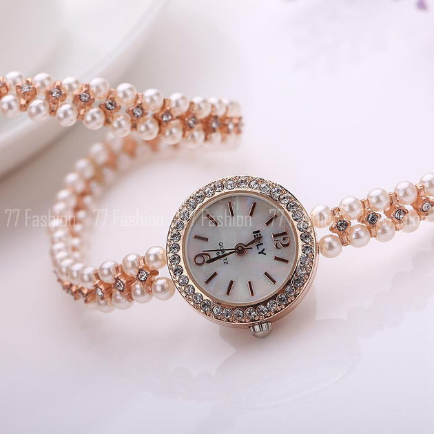 Women's Pearl Inspired Watch in 2 colors! - TrendSettingFashions 