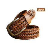 Men's Hand Woven Designer Belt - TrendSettingFashions 