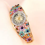 Women's Beautiful Glass Flower Inspired Watch In 5 Colors - TrendSettingFashions 