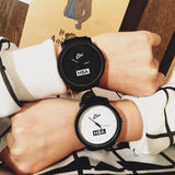 Large Dial Leather Strap Watch - TrendSettingFashions 