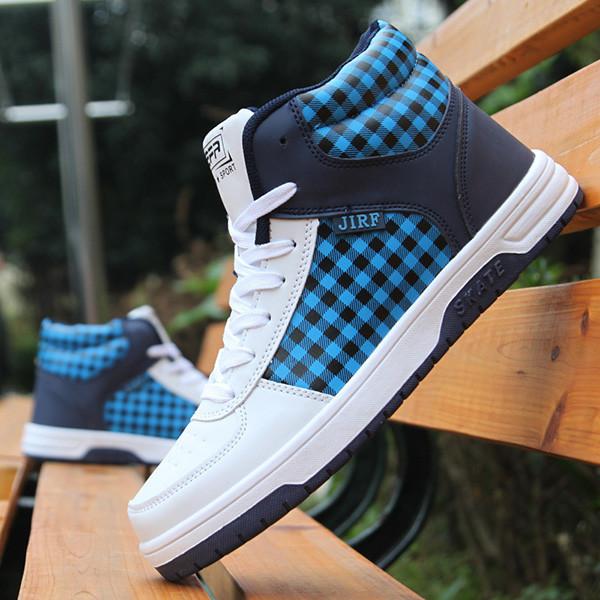 Men's High Top Fashion Shoes Many Color Options - TrendSettingFashions 