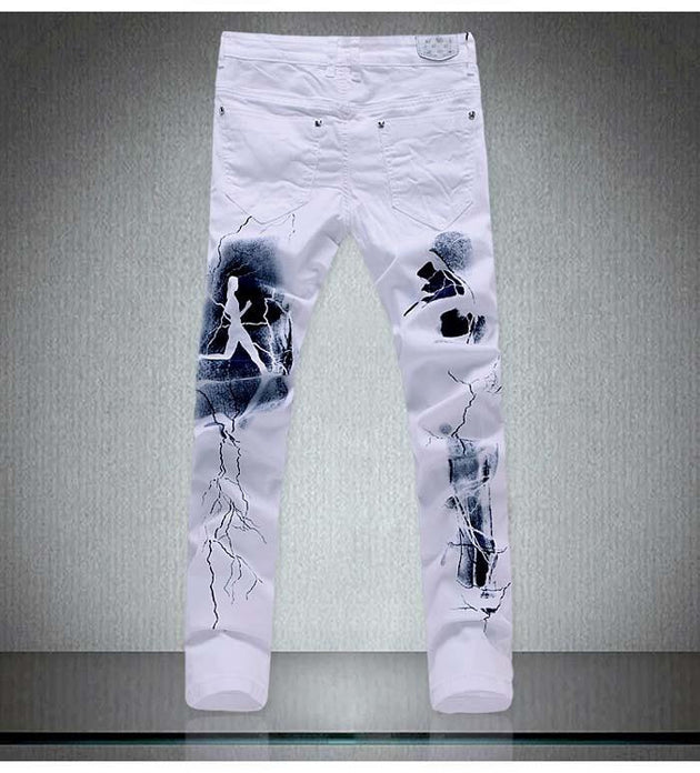 Men's Fashion Unique Lighting Jeans - TrendSettingFashions 