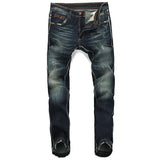 Men's Distressed Washed Denim Blues - TrendSettingFashions 