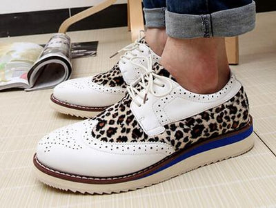 Men's Leopard Brogues - TrendSettingFashions 