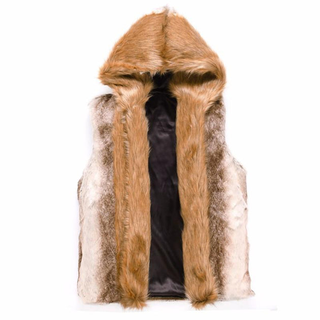 Men's Fashion Soft Faux Luxury Fur Coat - TrendSettingFashions 